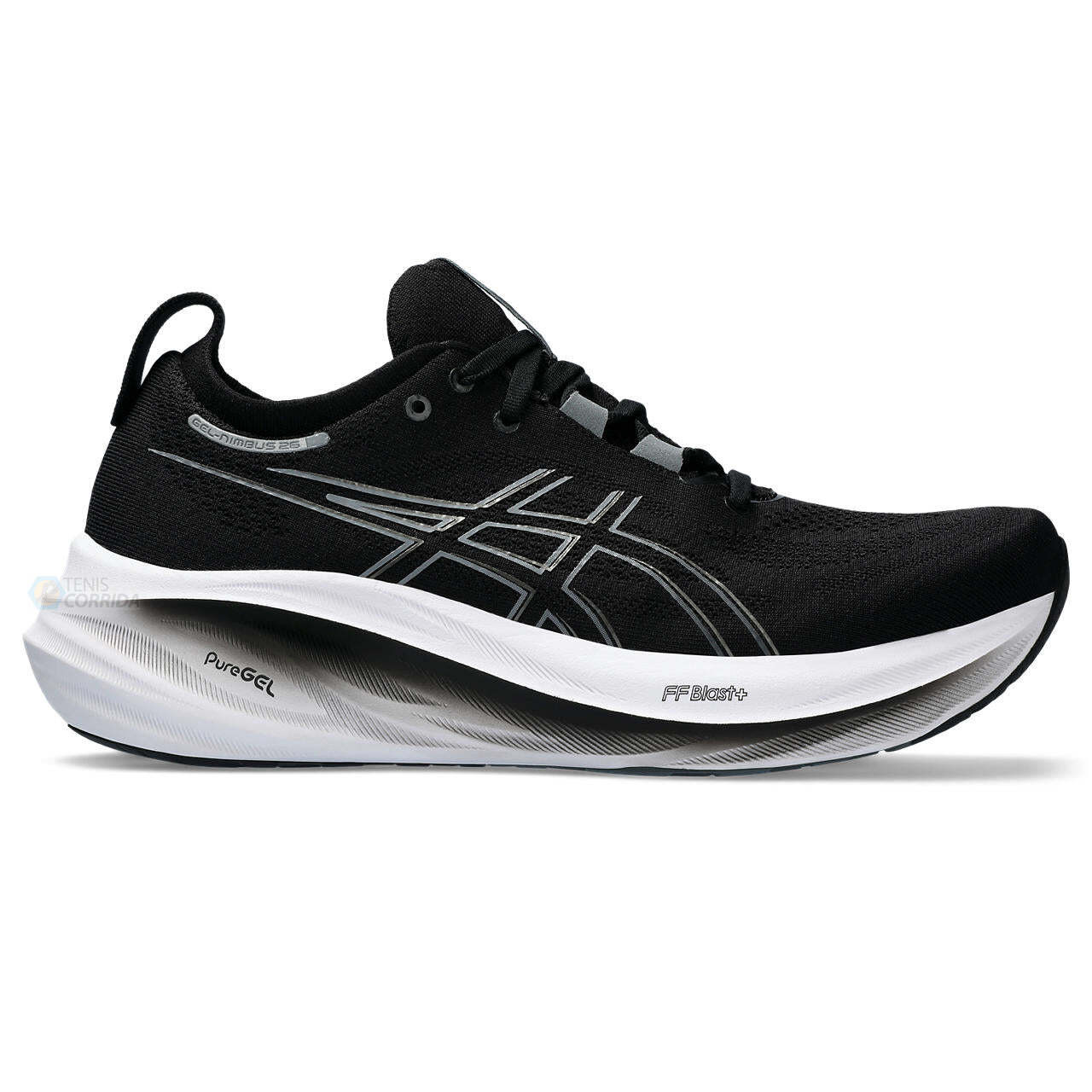 Tenis Asics Gel Nimbus 26 Preto Grafite Feminino Tenis Corrida Seu Proximo Tenis Esportivo Esta Aqui