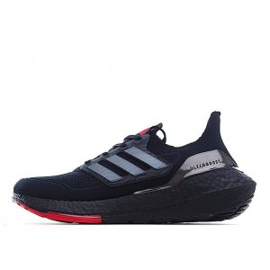 Tênis Adidas UltraBoost 21 - Preto e Vermelho - Masculino 