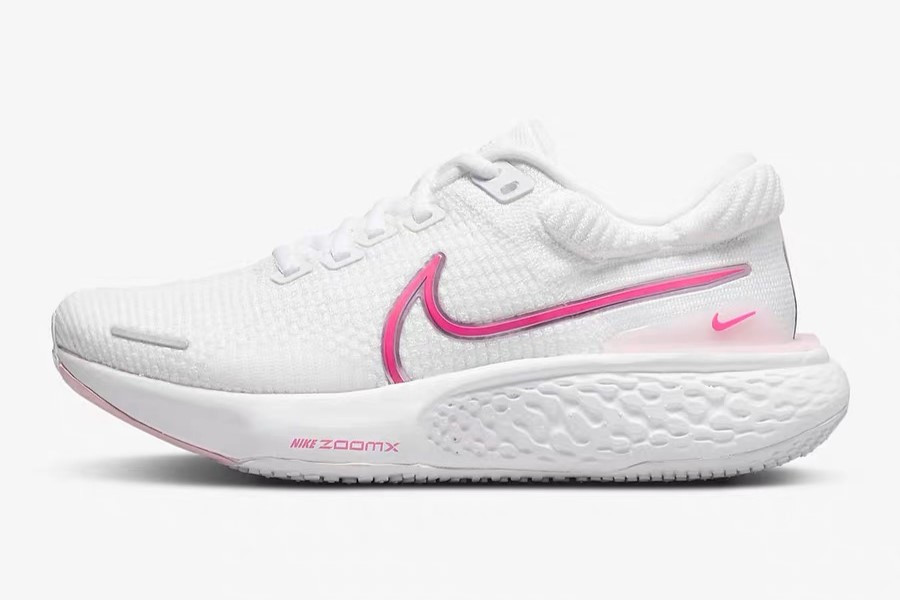 Tênis Nike ZoomX Invincible Run Flyknit 2 - Branco e Rosa - Masculino 