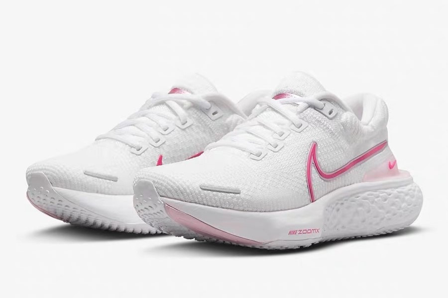 Tênis Nike ZoomX Invincible Run Flyknit 2 - Branco e Rosa - Masculino