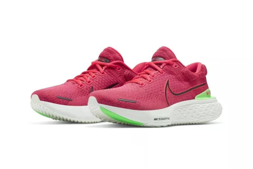 Tênis Nike ZoomX Invincible Run Flyknit 2 - Fucsia e Verde - Masculino