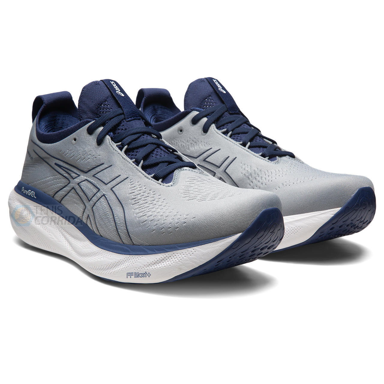 Tênis Asics Gel Nimbus 25 - Masculino - Cinza e Azul