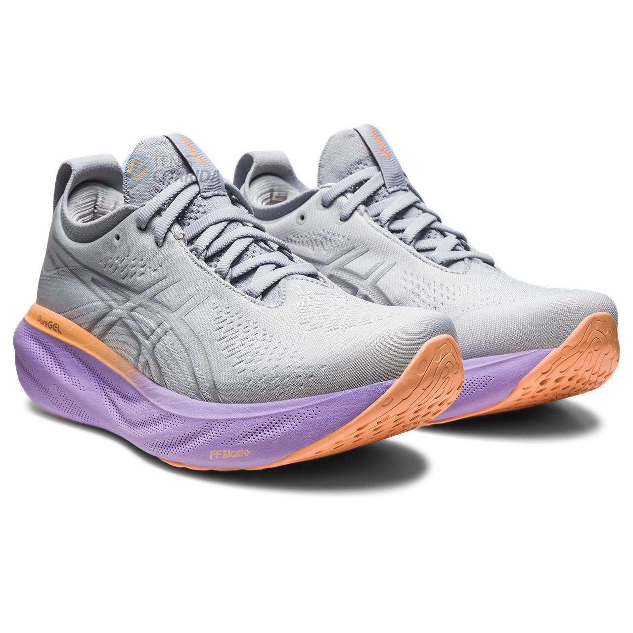 Tênis Asics Gel Nimbus 25 - Feminino - Prata e Roxo 