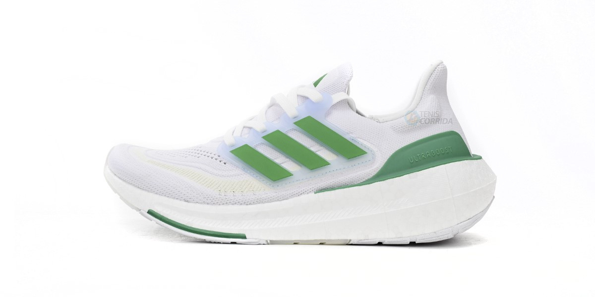 Tênis Adidas UltraBoost 23 LIGHT - Masculino - Branco e Verde 