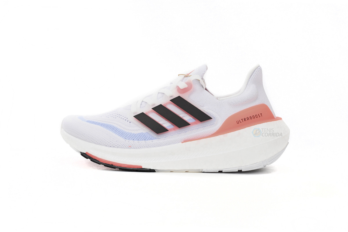 Tênis Adidas UltraBoost 23 LIGHT - Feminino - Branco Azul e Laranja 