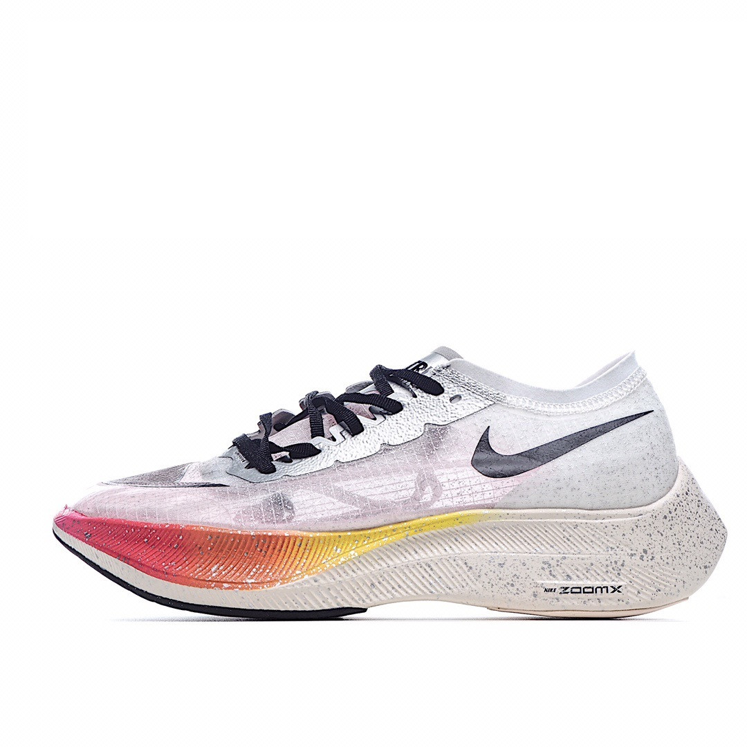 Tênis Nike ZoomX Vaporfly NEXT% - Branco Vermelho e Preto - Masculino - TAM 38 