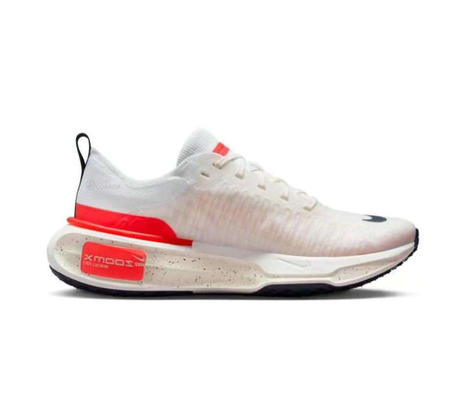 Tênis Nike Zoomx Invincible Run Flyknit 3 Masculino - Branco e Vermelho 