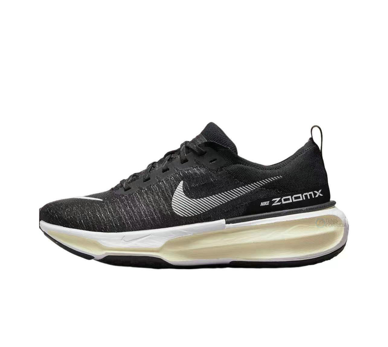 Tênis Nike Zoomx Invincible Run Flyknit 3 Feminino- Preto e Branco 