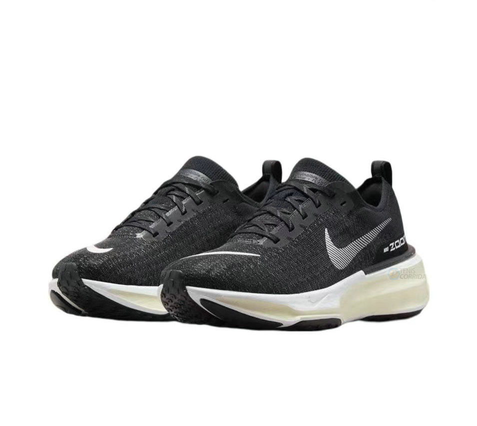 Tênis Nike Zoomx Invincible Run Flyknit 3 Feminino- Preto e Branco