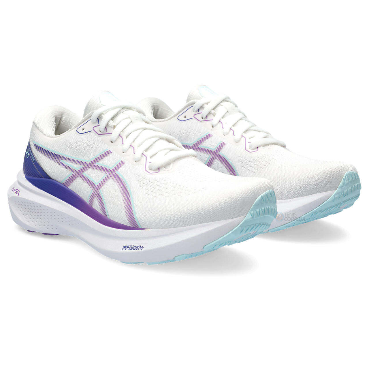 Tênis Asics Gel Kayano 30 - Branco e Roxo - Feminino