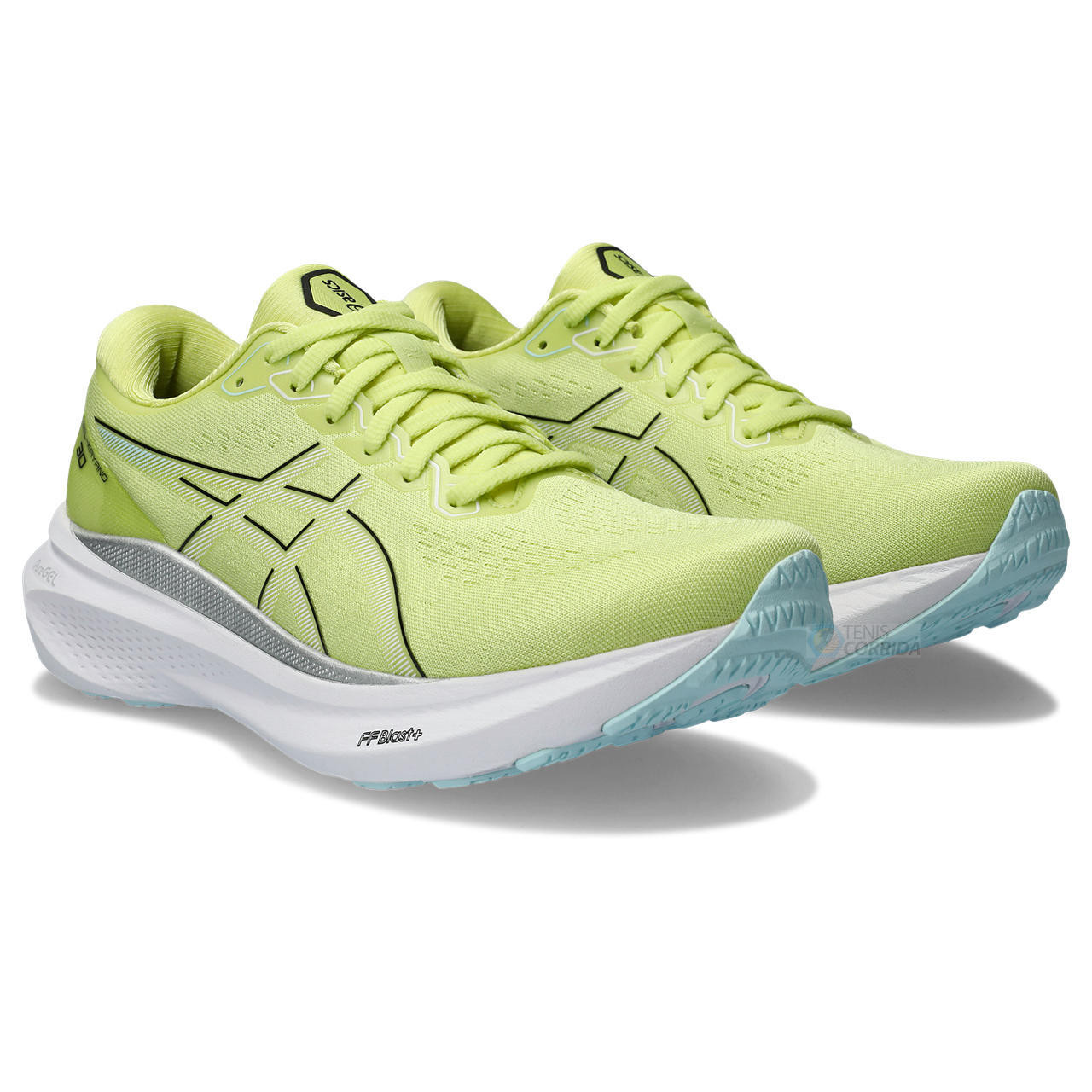 Tênis Asics Gel Kayano 30 - Verde e Branco - Feminino 