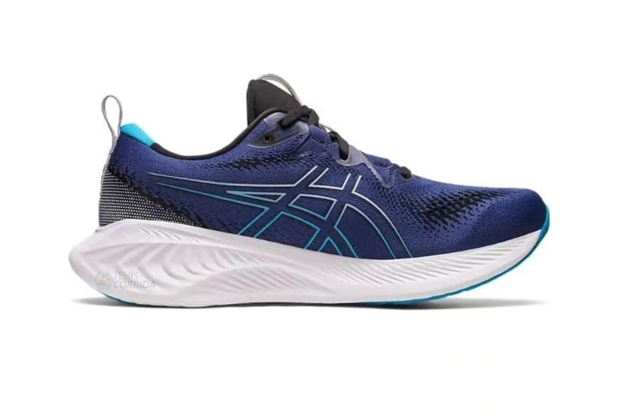 Tênis Asics Gel Cumulus 25 - Azul e Preto - Masculino