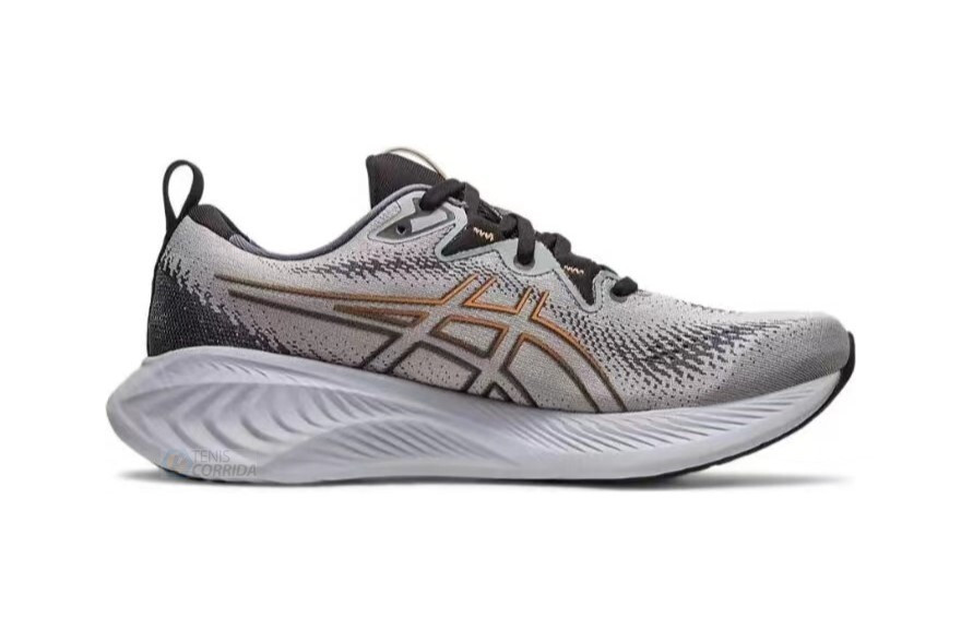 Tênis Asics Gel Cumulus 25 - Cinza e Preto - Masculino