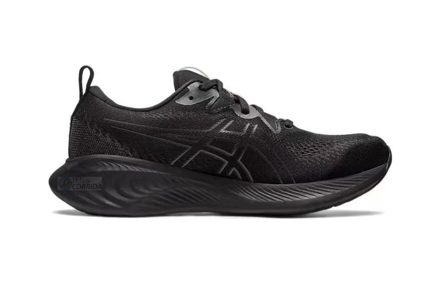 Tênis Asics Gel Cumulus 25 - Preto All Black - Masculino