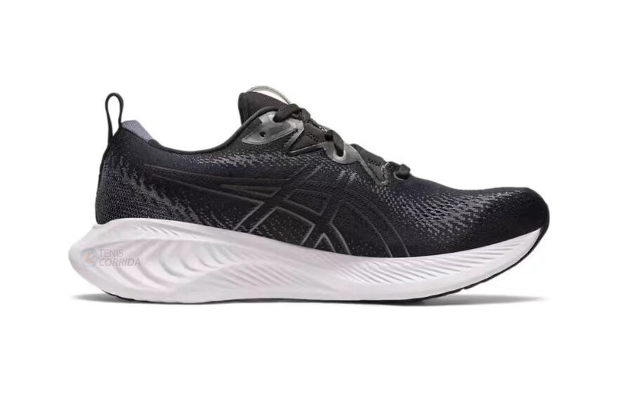 Tênis Asics Gel Cumulus 25 - Preto e Branco - Masculino