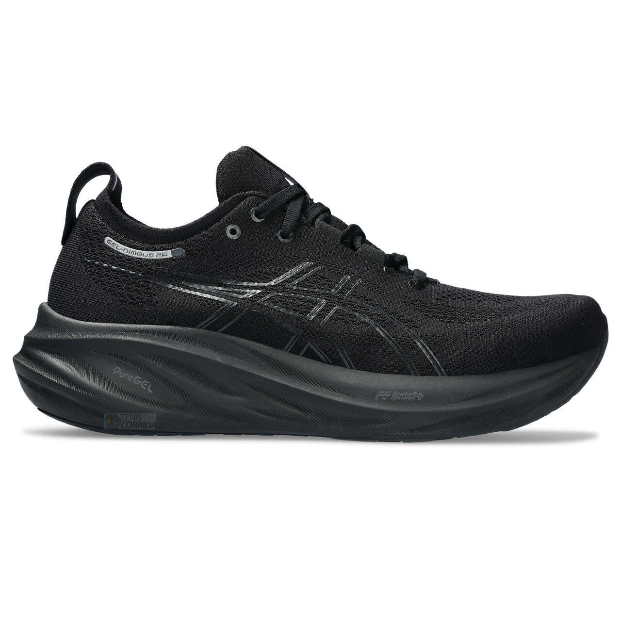 Tênis Asics Gel Nimbus 26 - Preto All Black - Masculino 