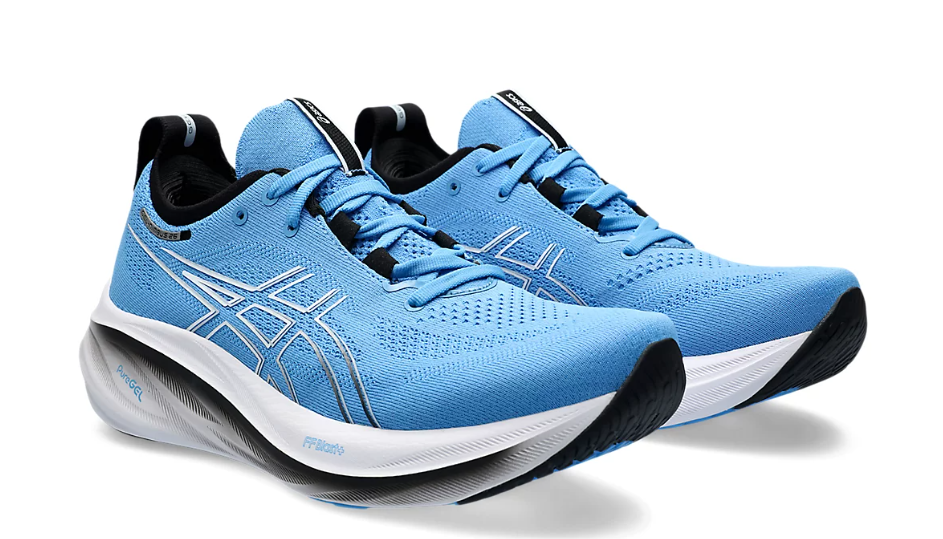 Tênis Asics Gel Nimbus 26 - Azul com Branco e Preto - Masculino