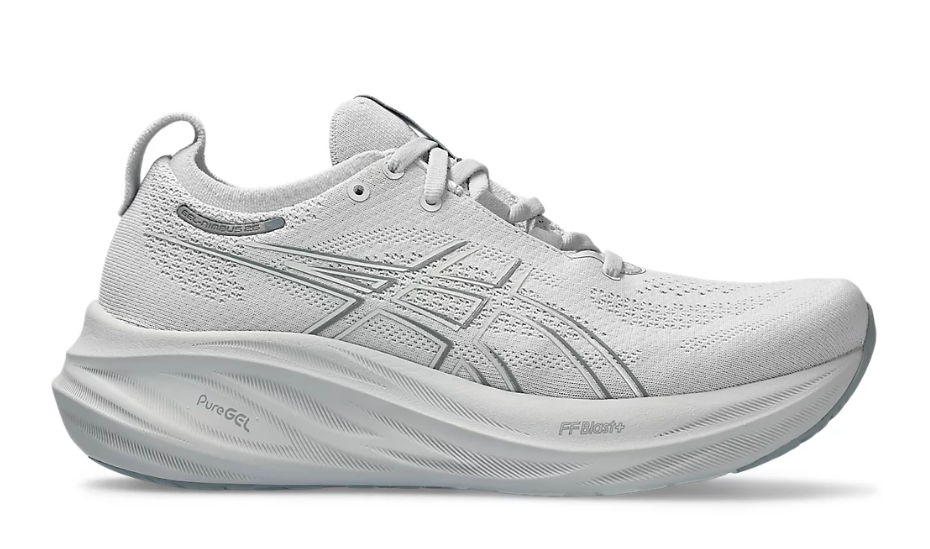 Tênis Asics Gel Nimbus 26 - Cinza Branco - Feminino 
