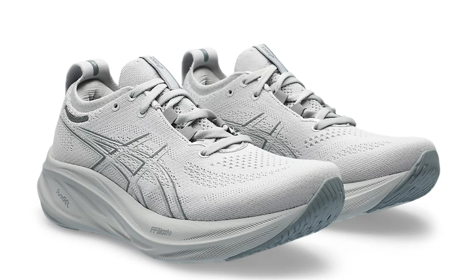 Tênis Asics Gel Nimbus 26 - Cinza Branco - Feminino