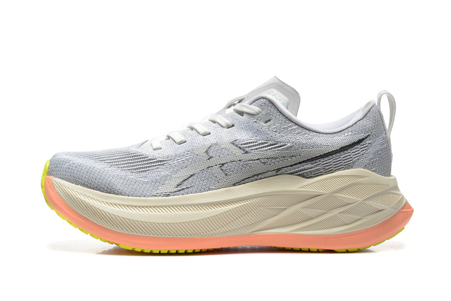 Tênis Asics Superblast 2 - Feminino - Cinza Branco com Laranja 