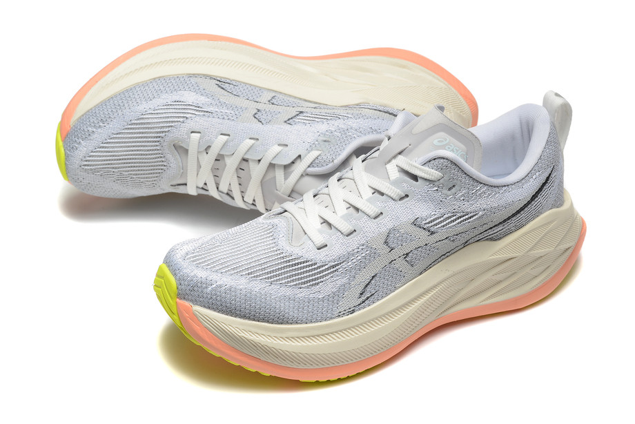 Tênis Asics Superblast 2 - Feminino - Cinza Branco com Laranja