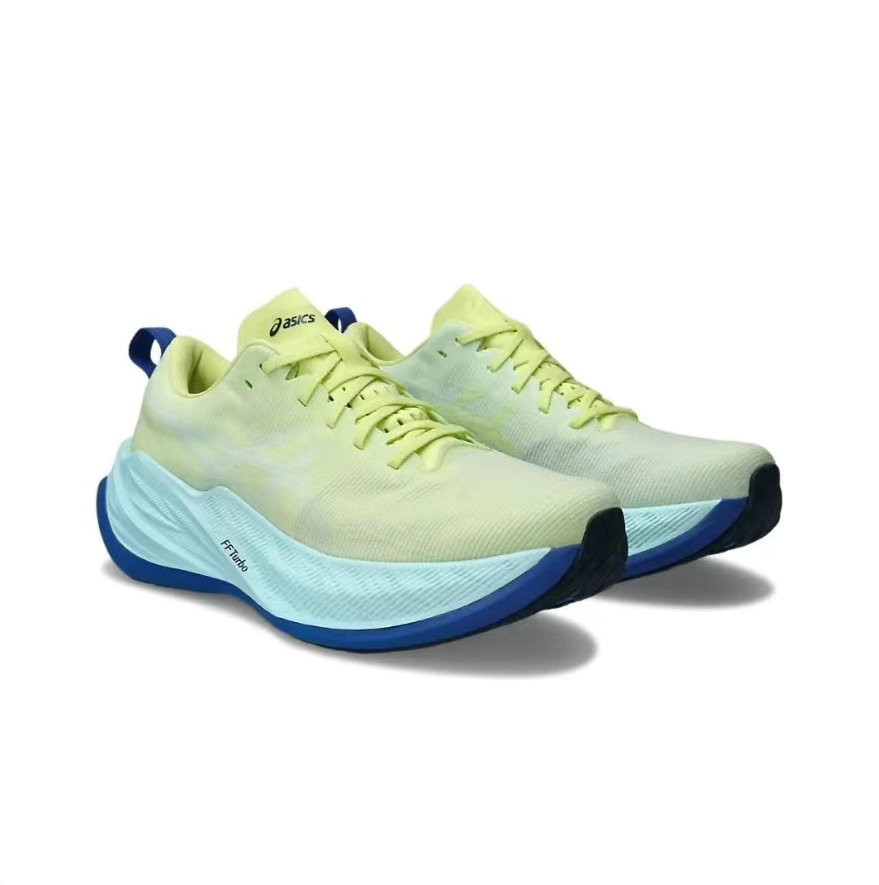 Tênis Asics SuperBlast - Verde Amarelo e Azul - Masculino - TAM 39